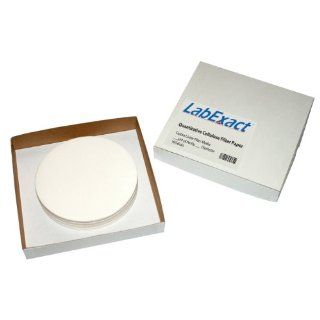 LabExact Grade CFP42 Quantitative Cellulose Filter Paper, Circle, 2.5m Pore Size, 9cm Filter Diameter (Pack of 100) Science Lab Quantitative Filter Paper