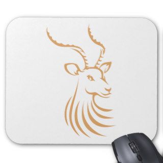 Cool Antelope Deer Logo Mousepad