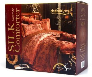 Dreamland Comfort All Natural Mulberry Silk Comforter for Summer, Full  
