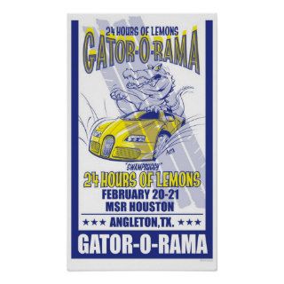 Gator O Rama Lemons Swampbuggy Poster