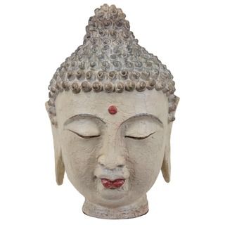 Urban Trends Collection 15 inch Resin Buddha Head Urban Trends Collection Vases