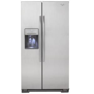 Whirlpool 26.4 cu. ft. Side by Side Refrigerator in Monochromatic Stainless Steel WSF26C2EXY