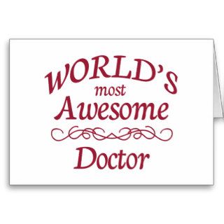 World's Most Awesome Doctor Card