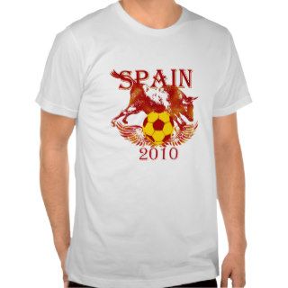 Mens fitted body hugging Spain 2010 shirt