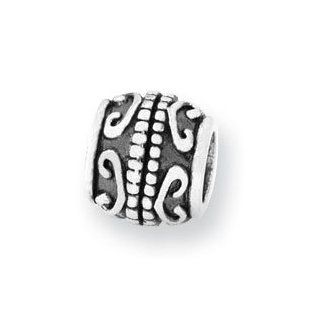 Sterling Silver Reflections Scroll Bali Bead QRS181 Jewelry