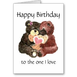 Hold Each Other, Love & Hearts Teddy Bear  Hugs Greeting Cards