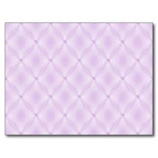 Lavender Quilted Effect Diamond Shapes Pattern Post Cards