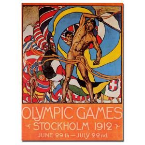 Trademark Fine Art 19 in. x 14 in. Olympic Games Stockholm 1912 Canvas Art V6082 C1419GG