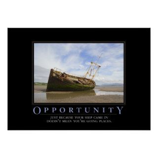 Opportunity Motivational Parody Poster