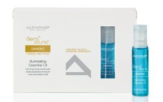 Alfaparf Semi Di Lino Diamante   Cristalli Illuminating Essential Oil   12 vials of 0.43 oz.  Hair Care Products  Beauty