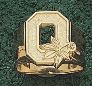 Ohio State Buckeyes "O" Men's Ring Size 10 3/4   10KT Gold Jewelry Clothing