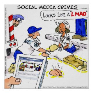 Funny Social Media Crimes Poster