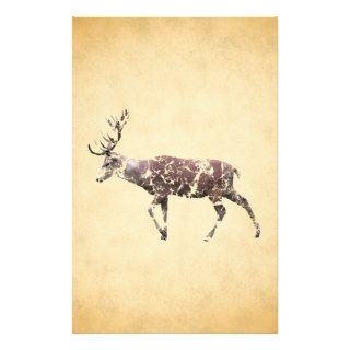 Deer with a Grungy Look Full Color Flyer