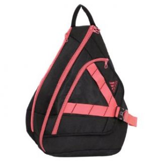 adidas Rydell Sling Backpack, Black/Pink Zest, 20x14x8 Inch Sports & Outdoors