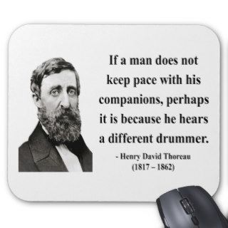 Thoreau Quote 4b Mouse Pads