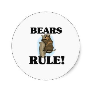 BEARS Rule Round Sticker