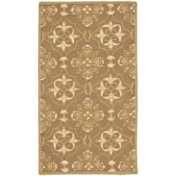 Hand hooked Chelsea Harmony Brown Wool Rug (1'8 x 2'6) Safavieh Accent Rugs