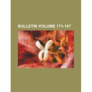 Bulletin Volume 171 187 Books Group 9781130228595 Books