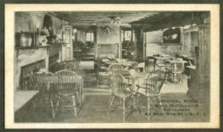 Alice McCollister Restaurant N Y City postcard 191? Entertainment Collectibles