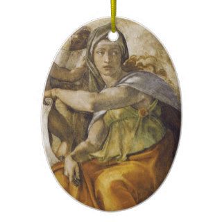 Michelangelo Delphic Sibyl Christmas Ornament