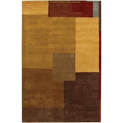 Hand Tufted Mandara Multicolored New Zealand Wool Area Rug (5' x 7'6") Mandara 5x8   6x9 Rugs