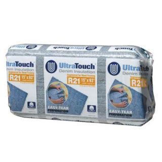 UltraTouch 15 in. x 93 in. R21 Denim Insulation (12 Bags) 10003 02115