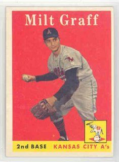 1958 Topps Baseball 192 Milt Graff Athletics Excellent to Mint Sports Collectibles