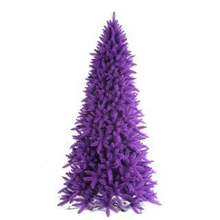 3 ft. PVC Christmas Tree   Purple   Ashley Spruce   100 Purple Clear Mini Lights   173 Tips   Vickerman K882736