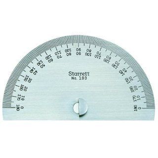 Starrett 193 Steel Protractor, 0 180 Degree Range Precision Measurement Products