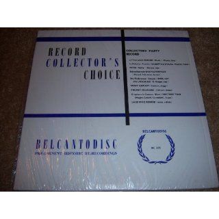 Collector's Party Record   Belcanto 235 Music