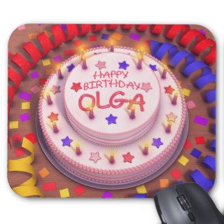 Olga's Birthday Cake Mousepad