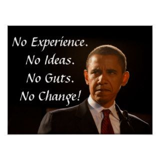 No Experience No Guts No Ideas No Change Poster