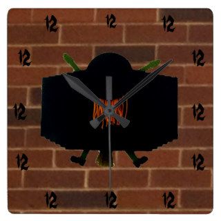 Crashing Witch Witching Hour Wall Clock