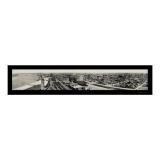 Galveston TX Harbor Photo 1915 Poster