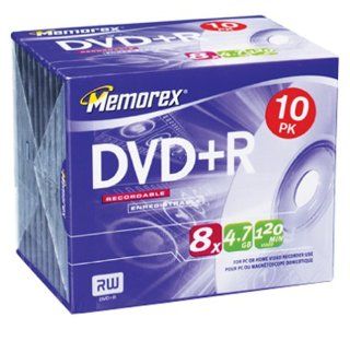 Memorex 4.7GB 8x DVD+R Media (10 Pack) Electronics