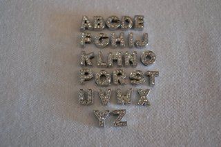Slide Charm 8mm Letters with Silver Trim Letter C  Other Products  
