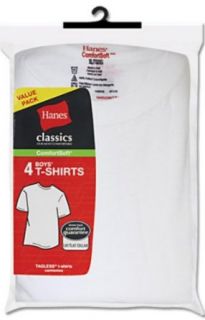 Hanes Classics Boys' Dyed ComfortSoft TAGLESS Crewneck T Shirt 3 Pack B213C3, S Clothing