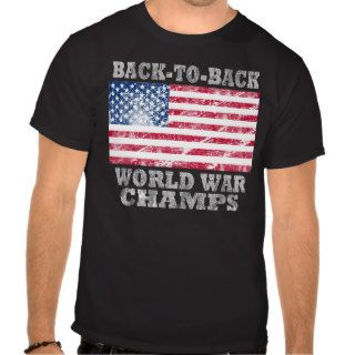 Back to Back World War Champs Distressed Shirts
