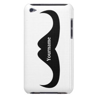 Customize Your name Black Mustache iPod touch case