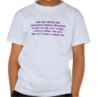 ADD ADHD Funny Quote   Purple Shirts