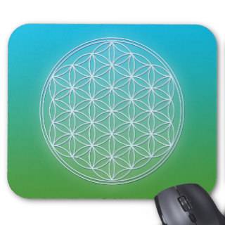 Flower of Life   Crystals Mouse Pads