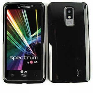 SHINY HARD COVER CASE FOR LG SPECTRUM / REVOLUTION 2 VS920 BLACK Cell Phones & Accessories
