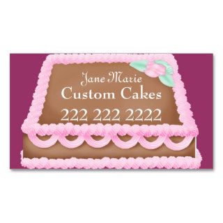 Custom Cake Business Cards