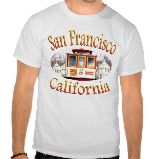 San Francisco California Cable Car T shirt