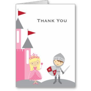 Princess and Knight Note Cards