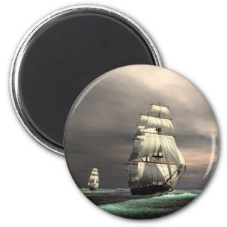 The Sun on the Sails Refrigerator Magnet