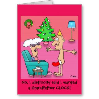 Funny Grandfather personalized Christmas card