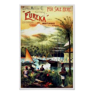 Eureka Medicine Co. ~ Vintage Advertisement Print