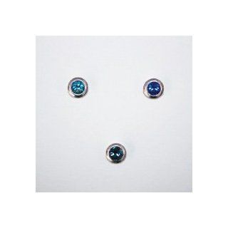 Jolee's Boutique Magnetic Crystals Antique Silver Blue Mix