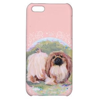 Pekingese Pretty in Pink Cover For iPhone 5C